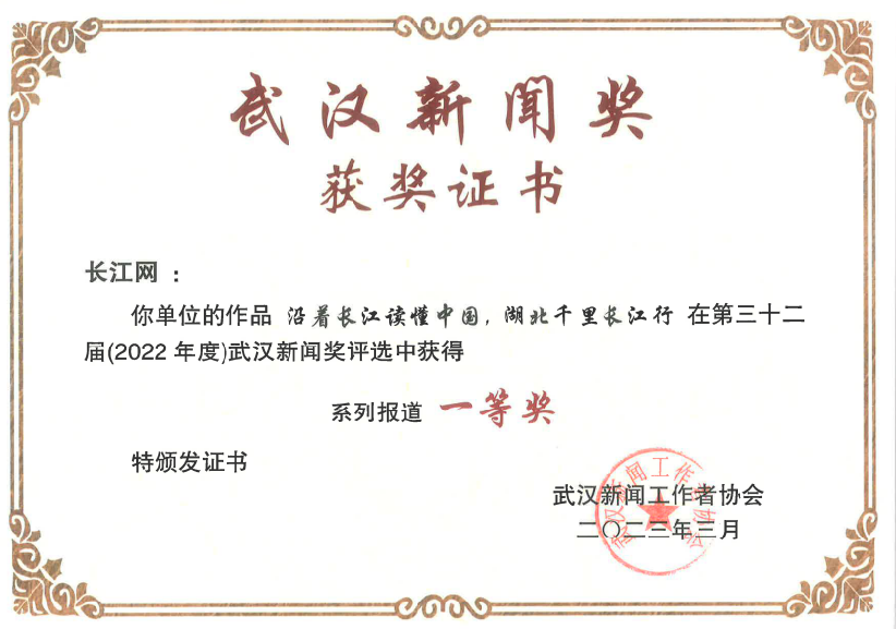 第三十二届武汉新闻奖(2022年度)系列报道一等奖